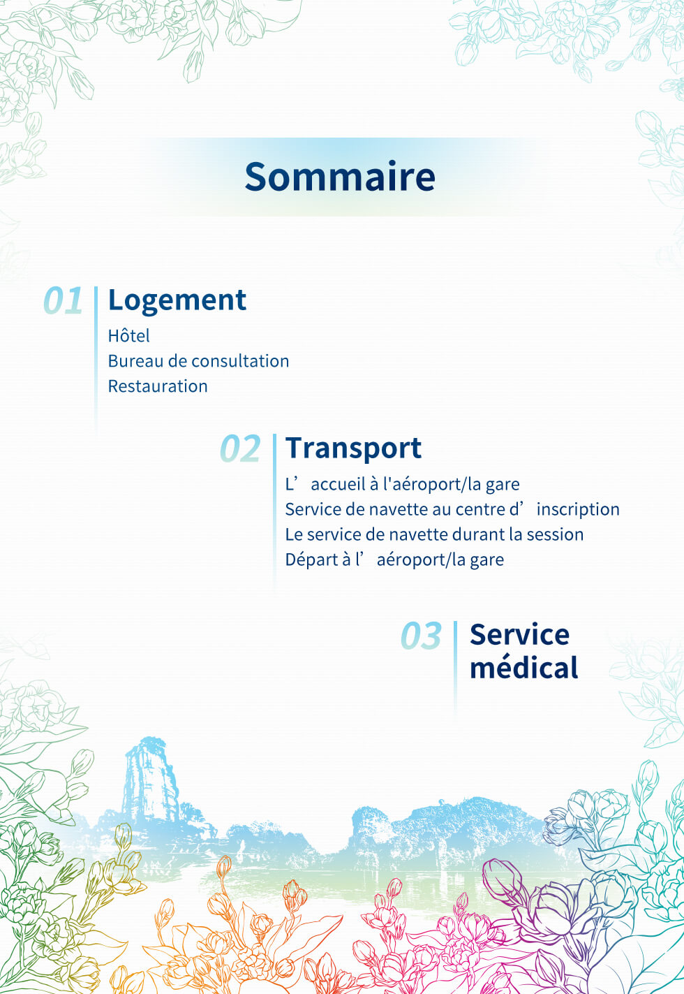 La 44e session élargie du Comité du patrimoine mondial Guide des services de soutien logistique