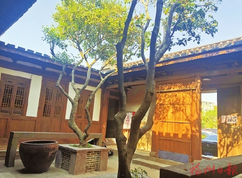 “國?！标栣獓?yán)復(fù)故居完成修繕