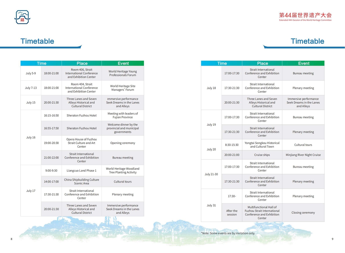 Extended 44th Session of the World Heritage Committee Manual