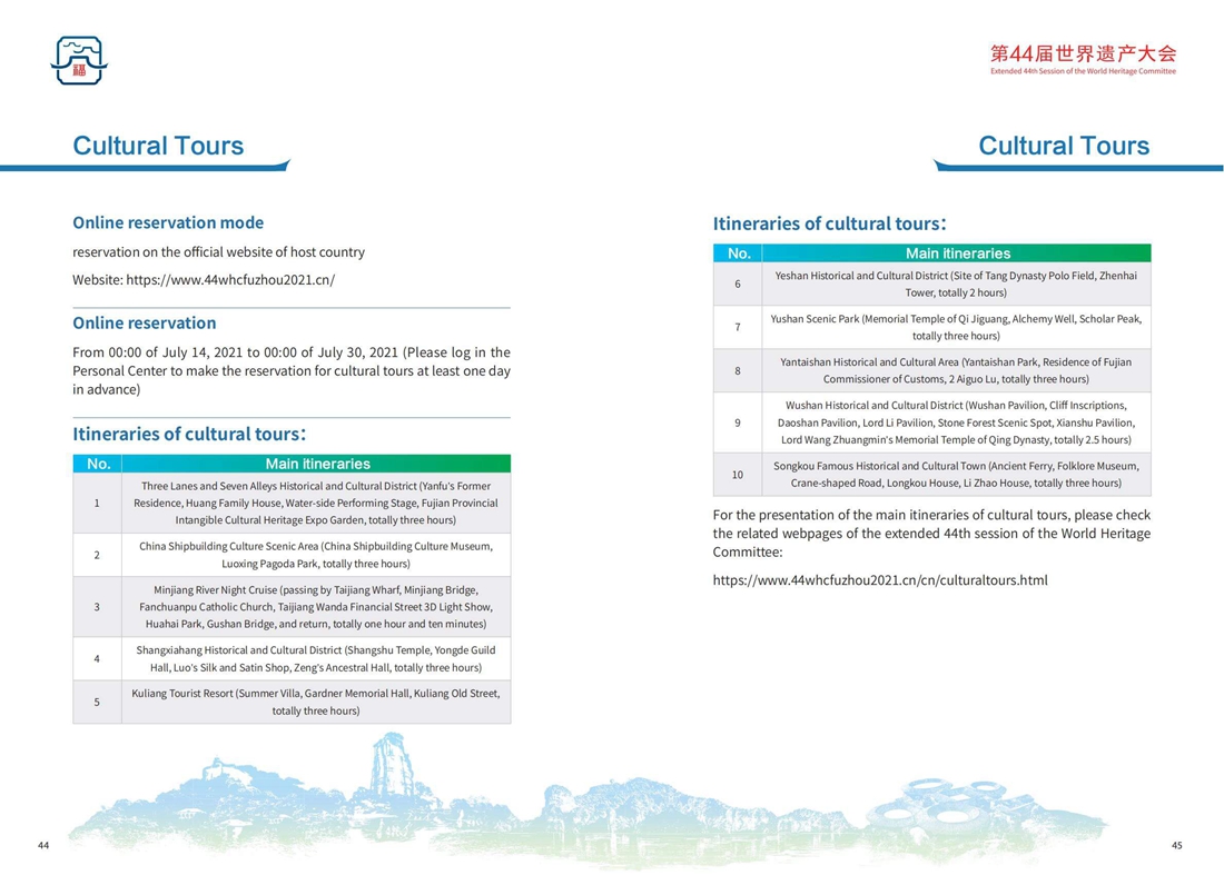 Extended 44th Session of the World Heritage Committee Manual