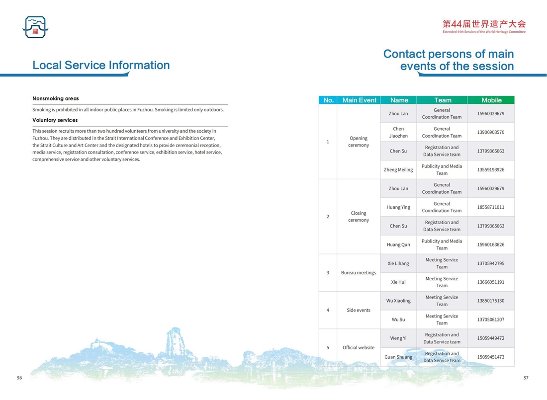 Extended 44th Session of the World Heritage Committee Manual