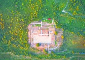 Carte de relique culturelle - Le site archéologique de la Cité de Chengcun de la dynastie des Han