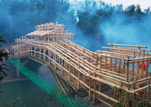 The craft technique of timber arch bridge building